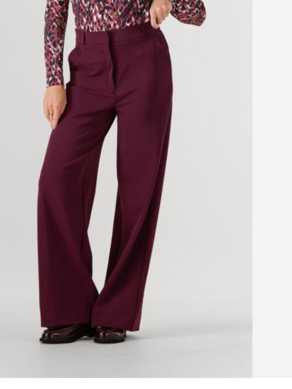 Studio Anneloes Amsterdam Luz Twill Trousers Wide Leg stretch sz S 33" insm TALL